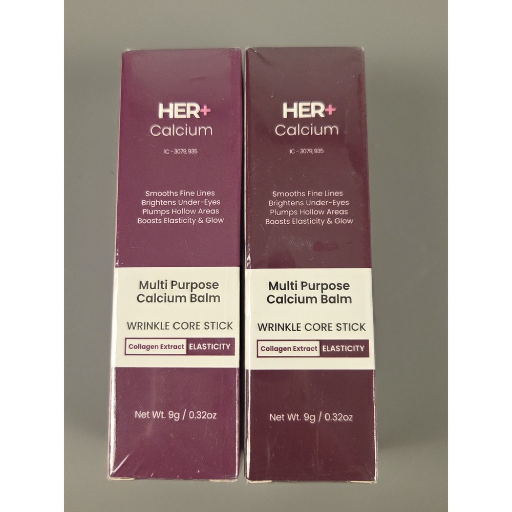 2-pk Her+ Calcium Multi-Purpose Balm Wrinkle Core Stick, K-Beauty US Seller